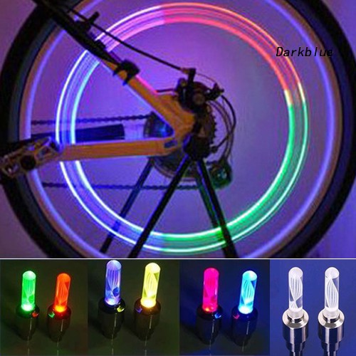 Bộ 2 Đèn LED Gắn Van Bánh Xe Đạp Trang Trí Độc Đáo