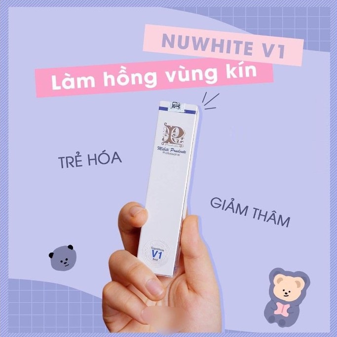 Bộ Tứ Làm Hồng Khủ Thâm Nuwhite Hàng Thật Mỹ - Giá Chuẩn - L1A Hồng Môi, N1 Hồng Nhũ, V1 Hồng Bi, H6 Khử Thâm Nách Bẹn