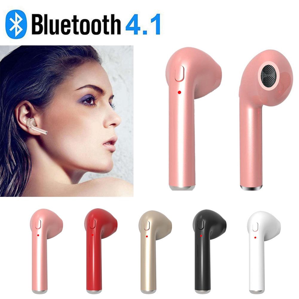 Tai nghe Bluetooth I7 Mini Earbud Tai nghe không dây đơn có Mic Stereo cho điện thoại thông minh iPhone