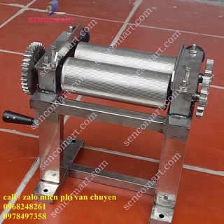 SALE Máy cán mực, cán cá đuối, bò khô quay tay lô 17cm hàng Việt Nam
