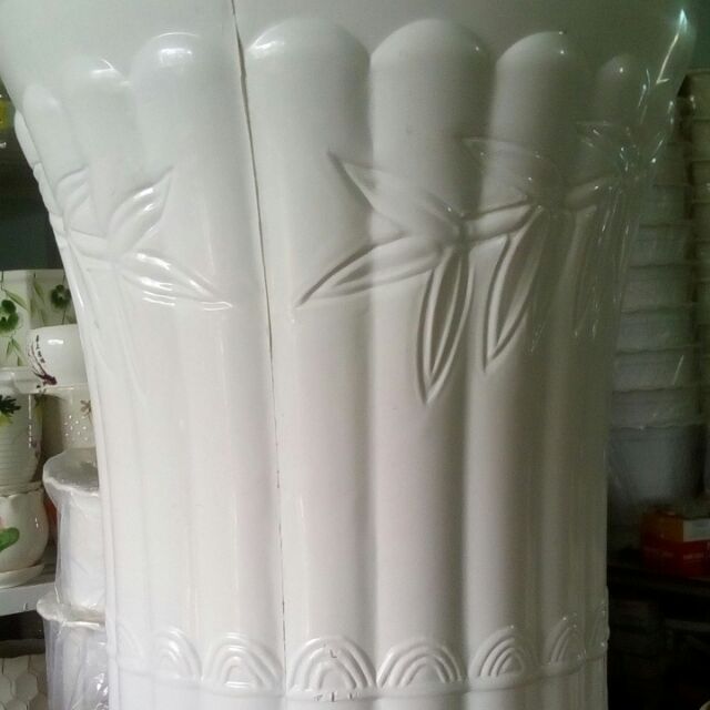 Chậu Nhựa Ống Trúc Dáng Đứng-Loại To-Trồng Cây Lớn-Cao46Cm-Rộng37Cm.