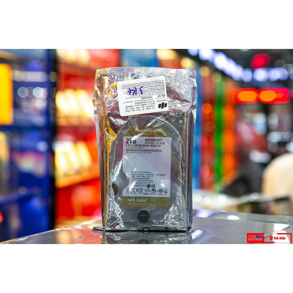 Ổ cứng HDD WD Gold (2TB/3.5/SATA 3/128MB Cache/7200RPM) (WD2005FBYZ)