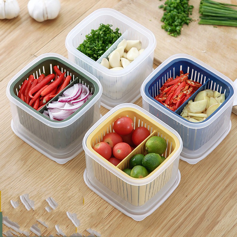 Hộp Đựng Tỏi Gừng Bảo Quản Tủ Lạnh Chất Liệu Thân Thiện Với Môi Trường