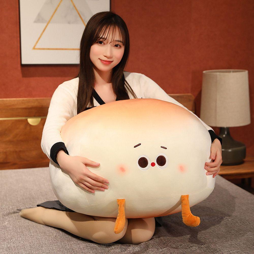 Đồ Chơi Nhồi Bông Mềm Mại Hình Bánh Mì Dễ Thương Cho Bé
