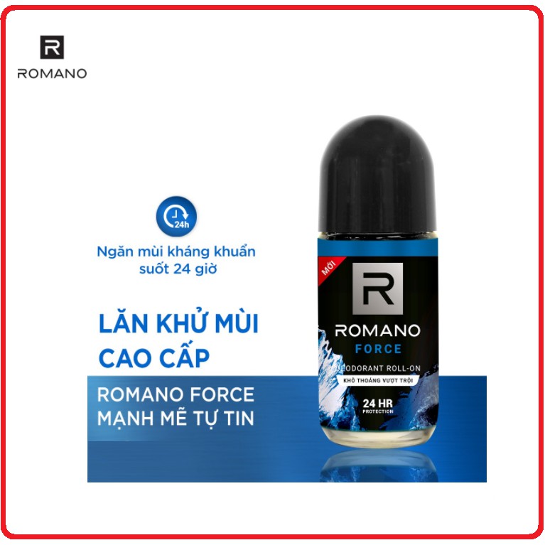 Lăn Khử Mùi ROMANO Hương Nước Hoa Classic/Attitude/Force/Gentlemen 25ml