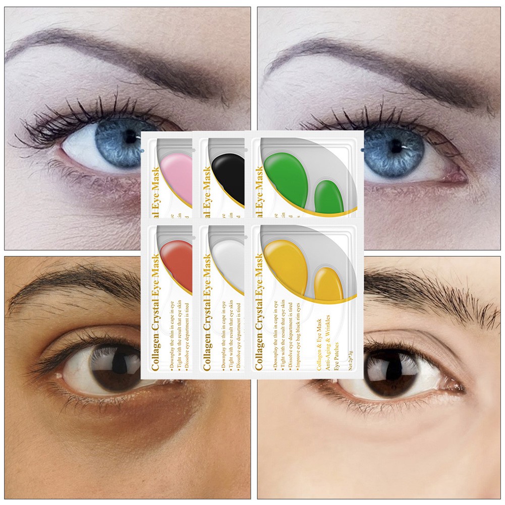 Cặp mặt nạ mắt collagen vàng 24K chống lão hóa chống nếp nhăn