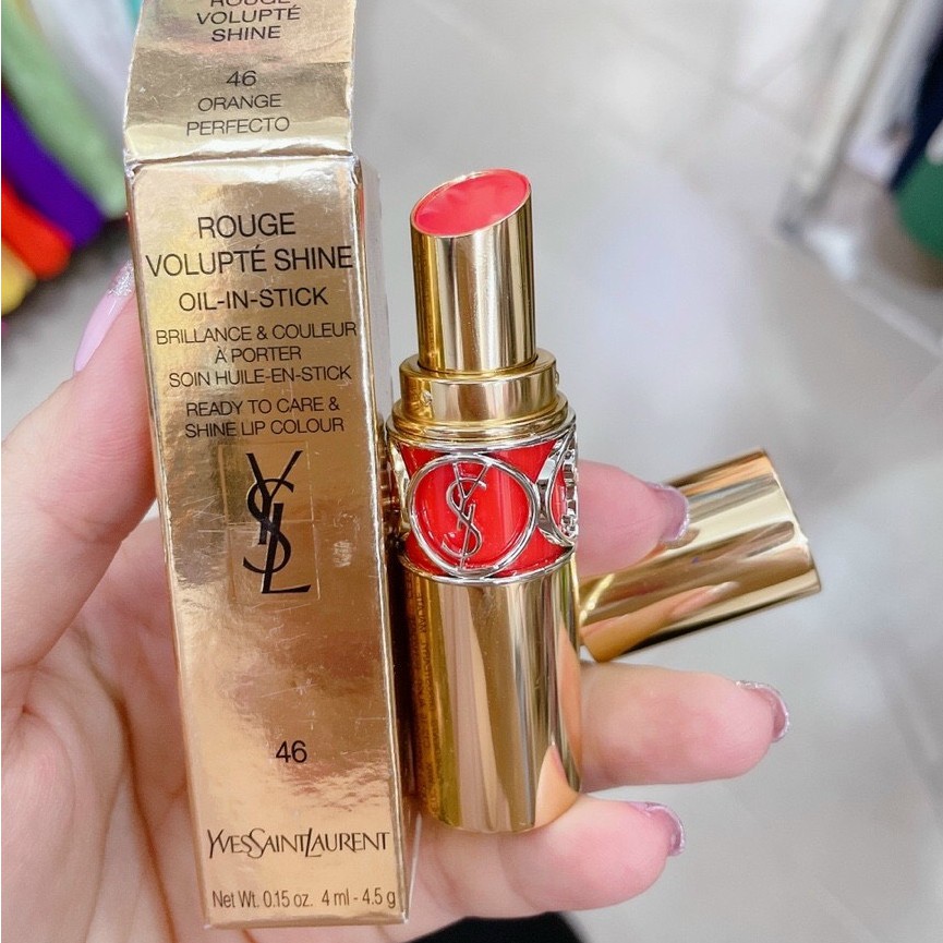 [Chính Hãng] Son YSL Rouge Volupte Shine màu 46 Orange Perfecto