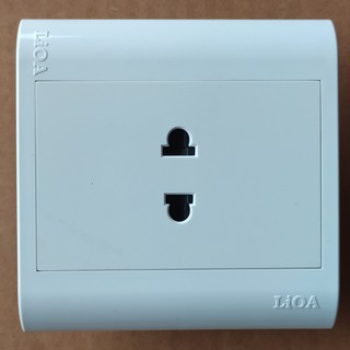 Ổ CẮM ( ĐƠN VÀ ĐÔI ) 2 CHẤU  VUÔNG LiOA