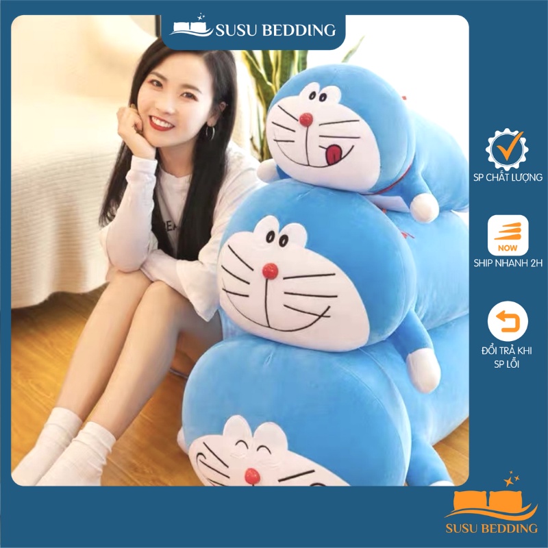 Gấu Bông Đô rê mon size 1m5 Mèo máy Doraemon Dễ Thương Đôremon Bông Cao Cấp