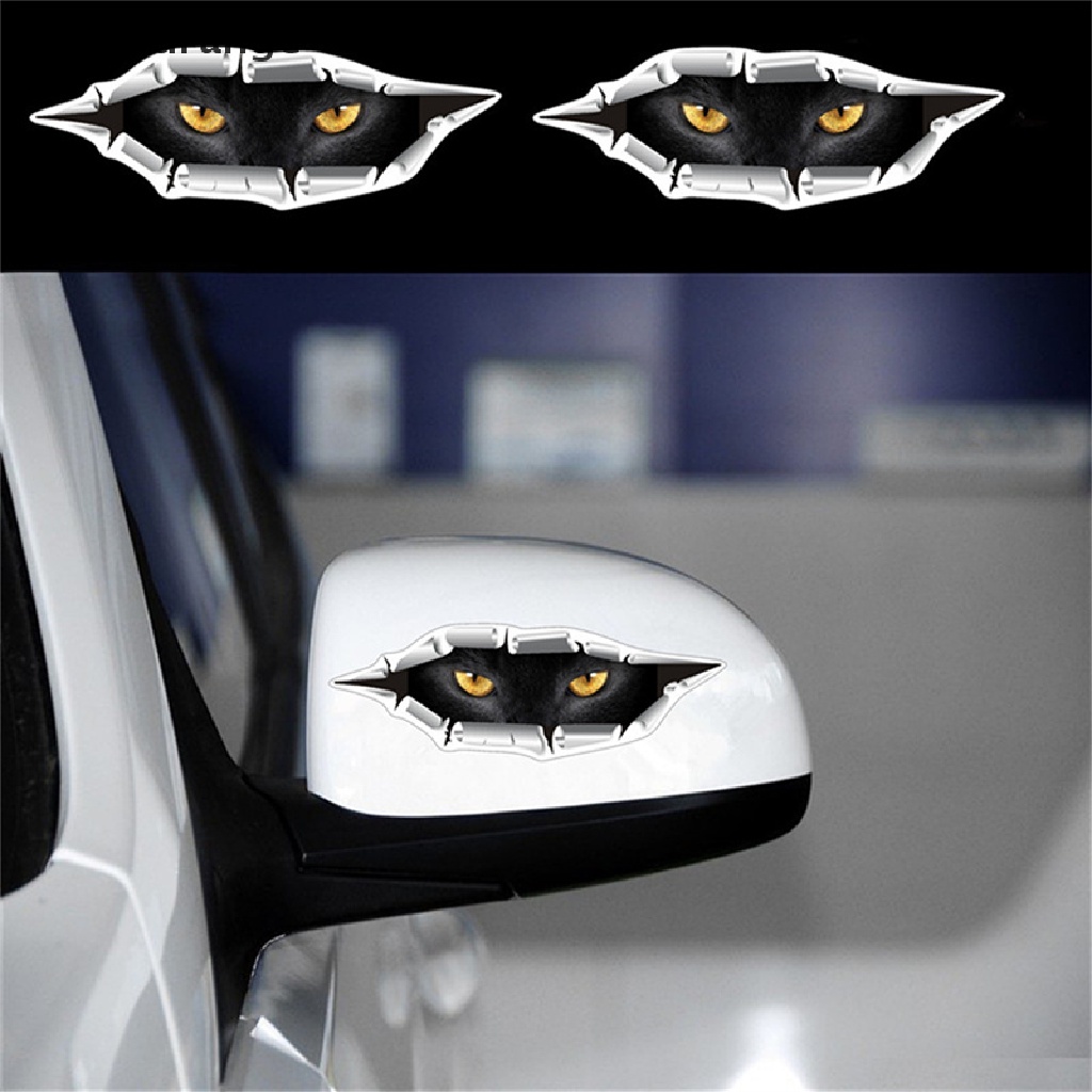 Sticker 3D hình mắt động vật độc đáo chống thấm nước trang trí xe hơi