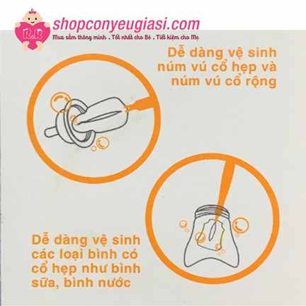 Cọ Rửa Bình Sữa Đa Năng Wesser V929