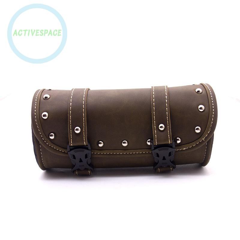 Túi da gắn tay cầm xe máy mang phong cách retro cỡ 21*10.3cm cho Harley