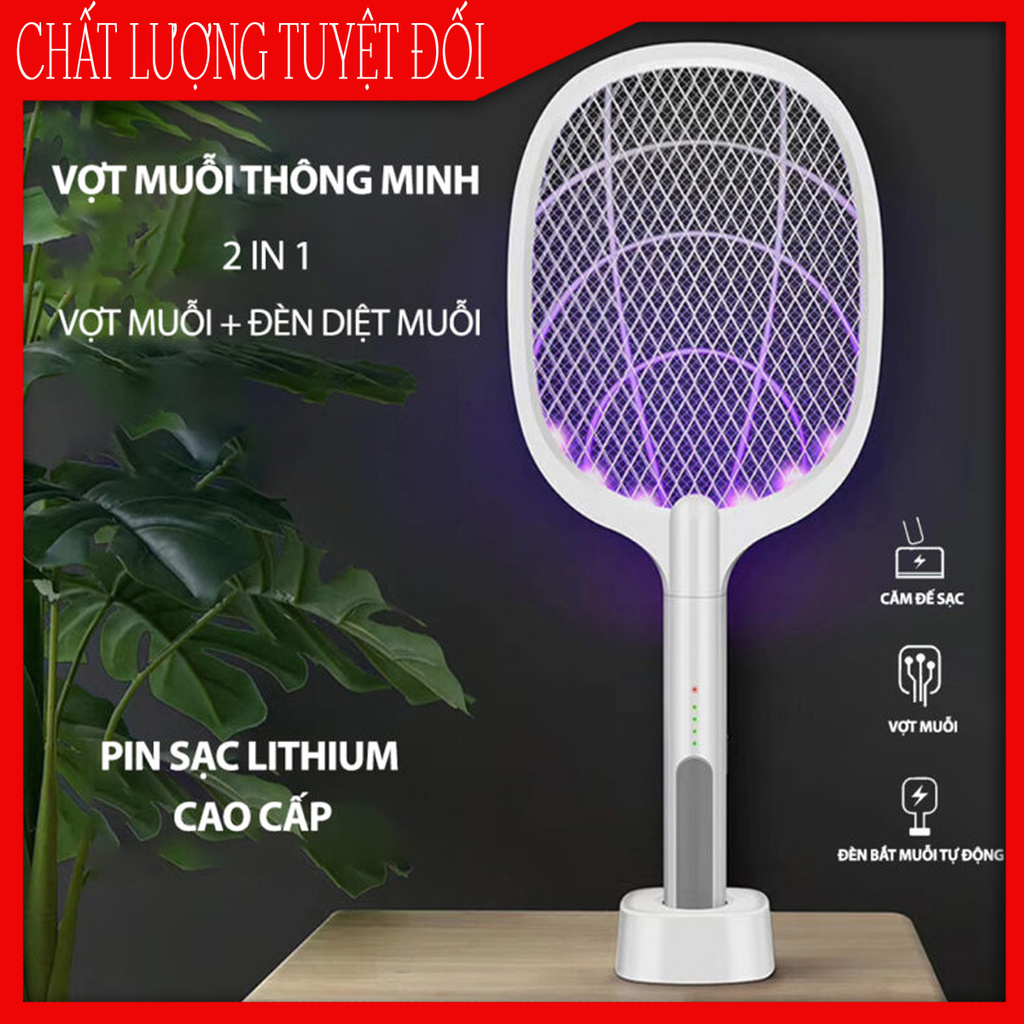 Vợt Muỗi Thông Minh Kiêm Đèn Bắt Muỗi /Vợt Muỗi Thông Minh Cao Cấp WEIDASI WD-947