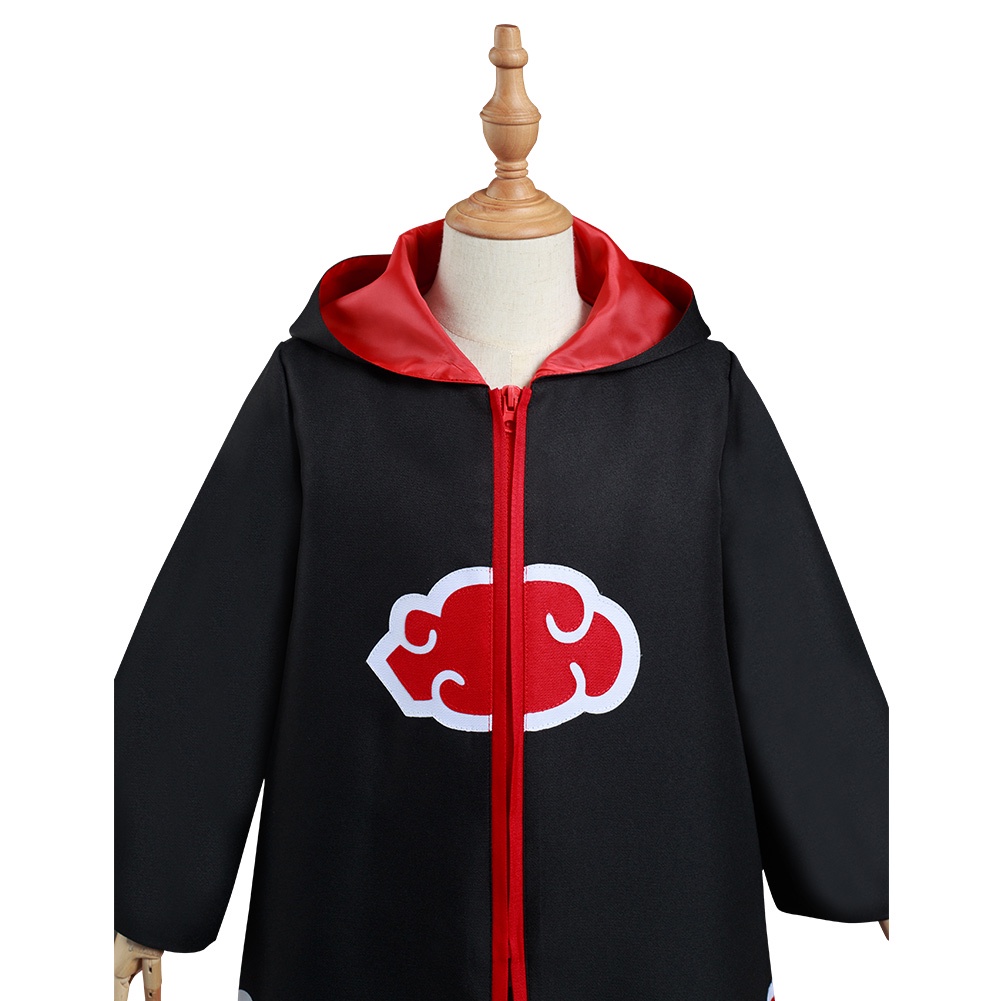Bộ Đồ Hóa Trang naruto akatsuki Có Mũ Trùm Phối Khóa Kéo Cá Tính Cho Bé Dịp halloween
