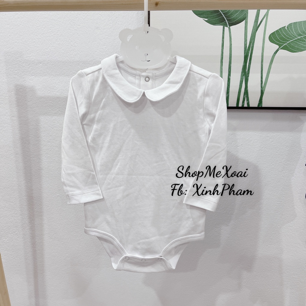 [Size 3M-24M] BODYSUIT, BODYCHIP CỔ BÈO/ CỔ SEN XUẤT DƯ CHO BÉ (3-13kg)