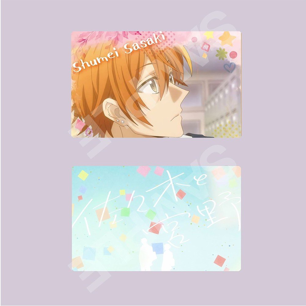 Ảnh card bo góc in hình SASAKI VÀ MIYANO thẻ bo viền 5*8cm 1 tấm