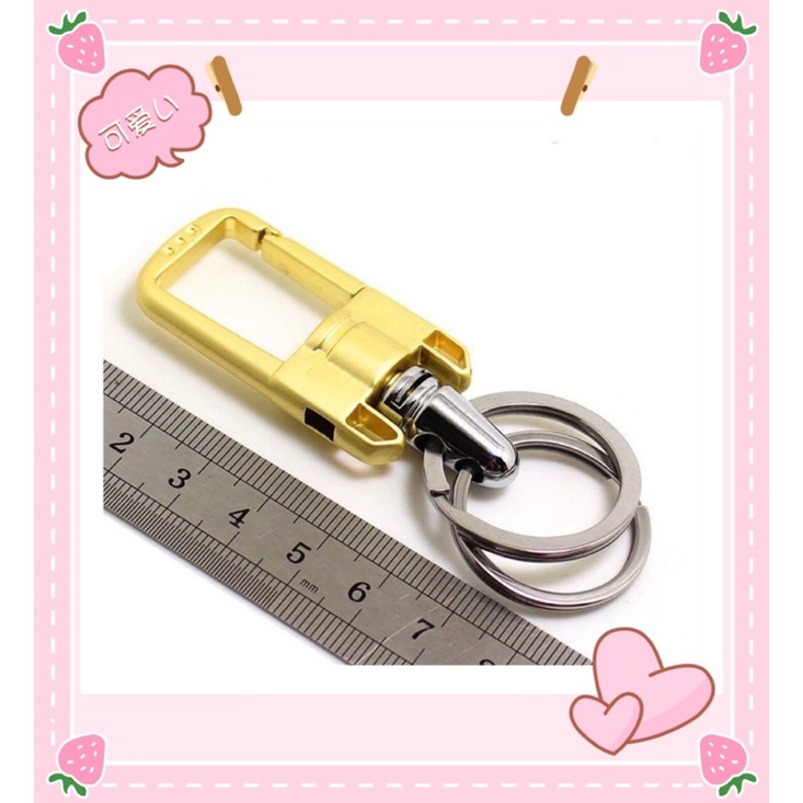 Móc Chìa Khoá Ô Tô Xe Máy BAZO Móc Khoá Chính Hãng Làm Từ Thép Chuyên Dụng Mạ Crome Sáng Bóng Phong Cách Cổ Điển