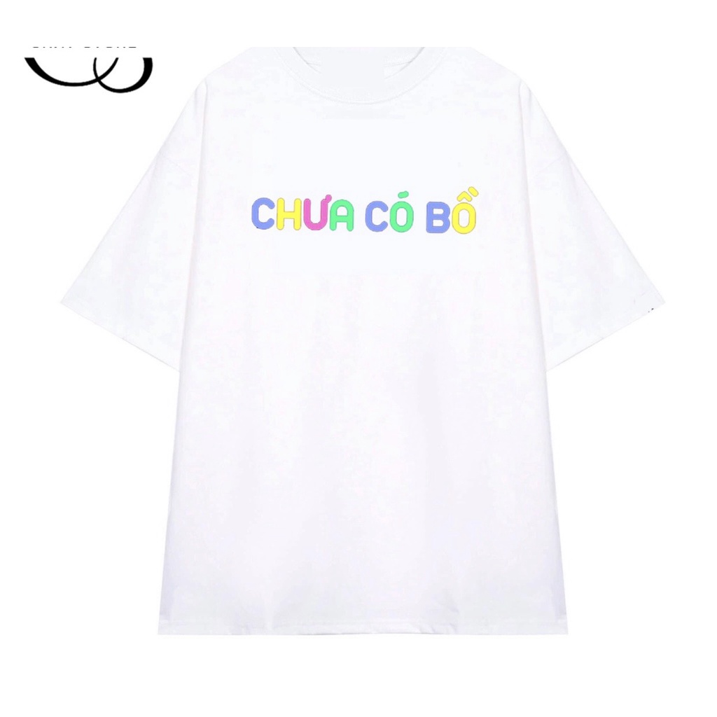 áo thun đôi nam nữ in chữ ĐÃ CÓ BỒ chất liệu cotton