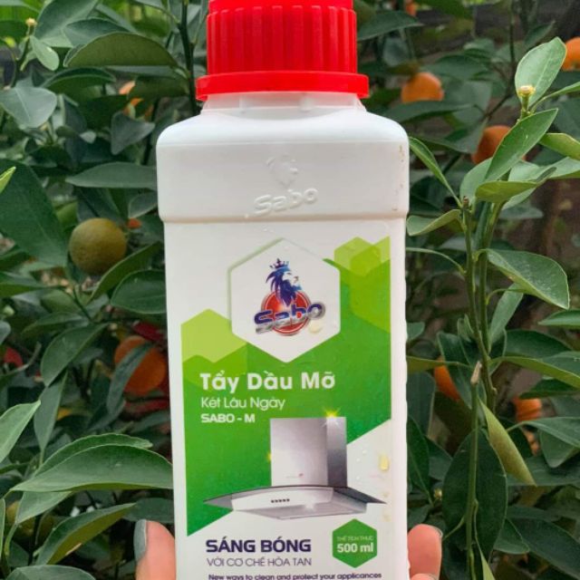 Dung dịch tẩy đa năng dầu mỡ cực mạnh, lưới hút mùi, bếp gas, điện từ.vết đen xoong nồi.... SaBo (500ml)