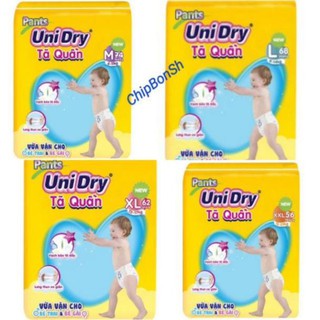 {Mẫu mới} Bỉm quần Unidry M74,L68,XL62 miếng