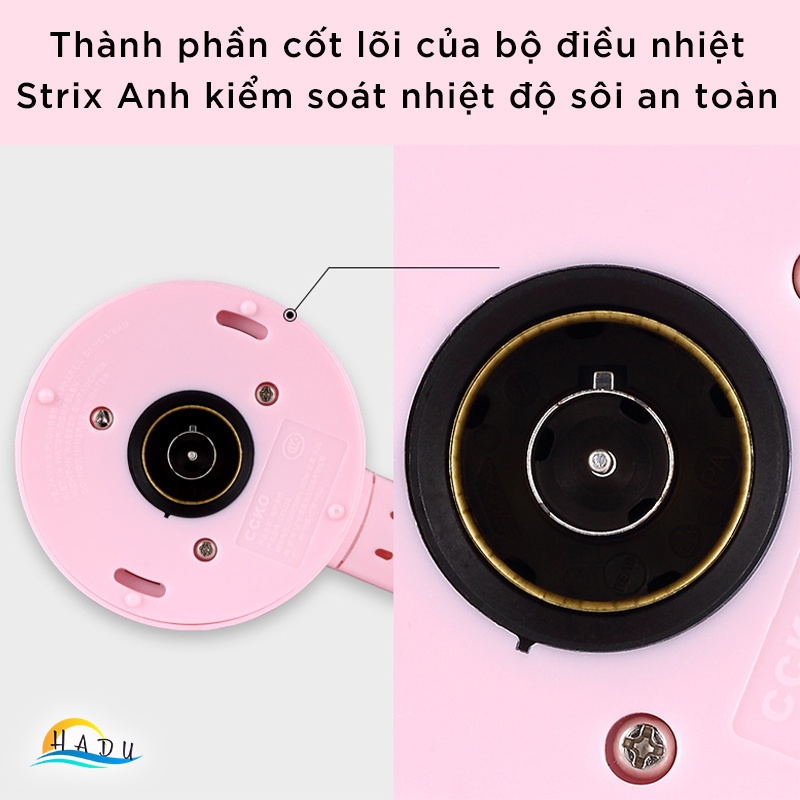 Ấm Siêu Tốc Mini 0 5l Inox 304 Du Lịch Siêu Nhỏ Cao Cấp Bình Siêu Tốc Mini An Toàn HADU