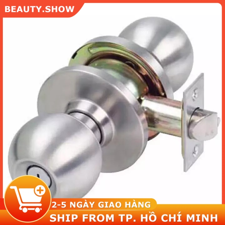 Ổ khoá tay nắm tròn inox đặc điểm nổi trội của khóa cửa tay nắm tròn là lắp ráp dễ dàng và rất dễ sử dụng chế độ bảo hàn
