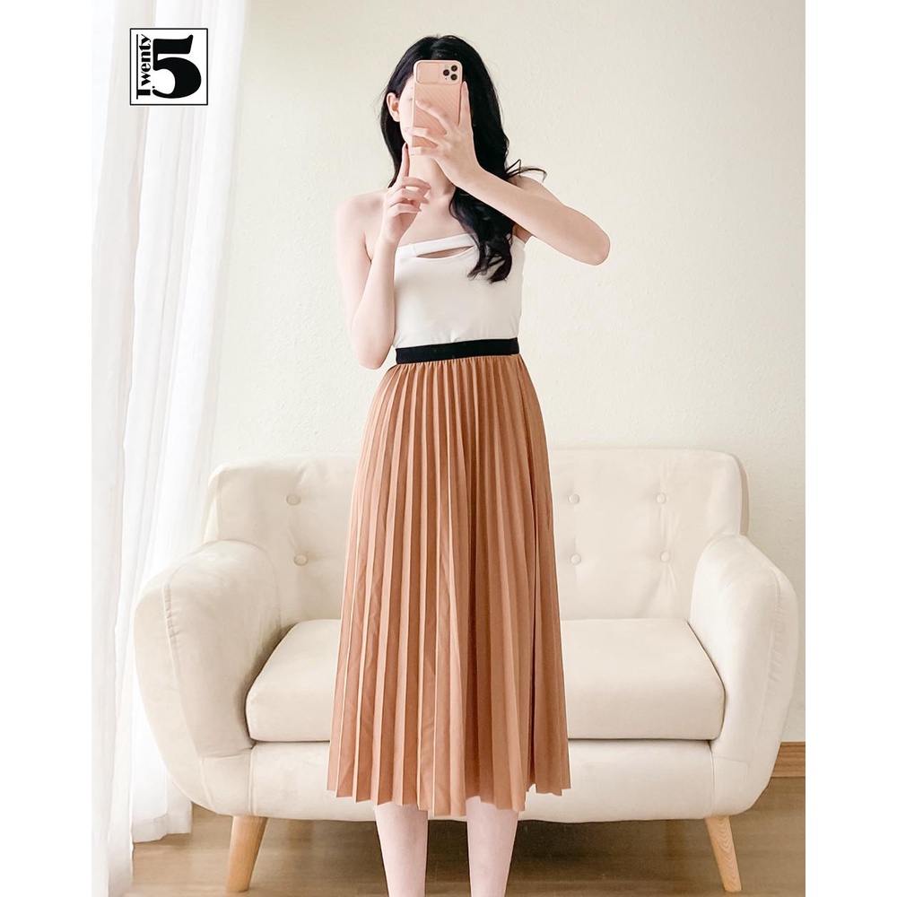 Áo bra nữ không dây chun ôm co dãn khoét viền mặt trước có đệm mút Twentyfive 4145