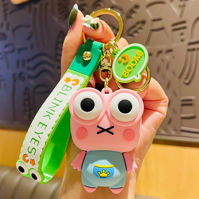 Móc khóa Ếch ộp lòi mắt to siêu cool ngầu