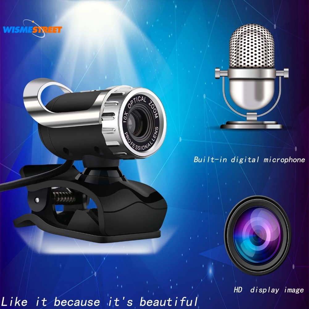 Webcam USB 2.0 độ phân giải cao tích hợp micro cho laptop | BigBuy360 - bigbuy360.vn