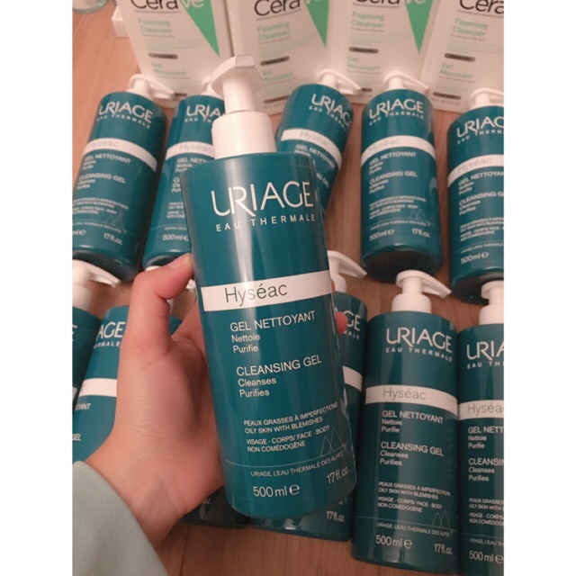 Sữa rửa mặt Uriage hyseac da dầu mụn