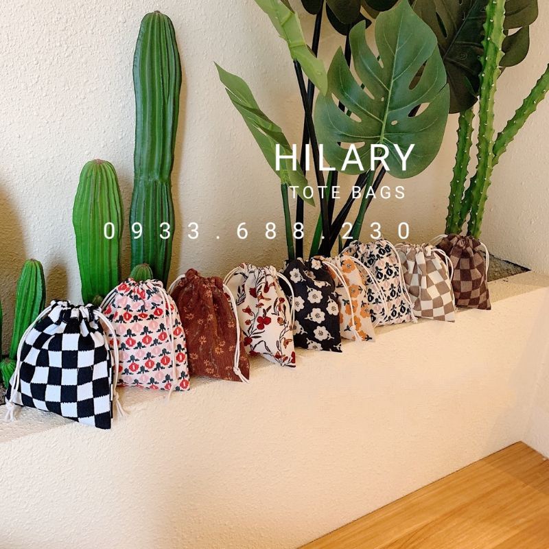 Túi Dây Rút In Hình Nhiều Màu