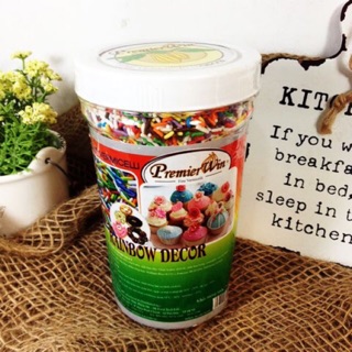 Cốm màu trang trí hạt màu sắc 500g