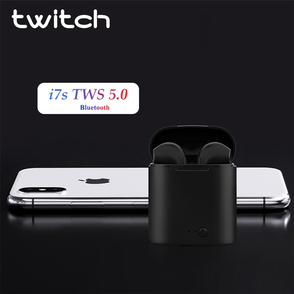 Tai Nghe Bluetooth Không Dây Mini Twitch i7s Phong Cách thể Thao Kèm Với Hộp Sạc