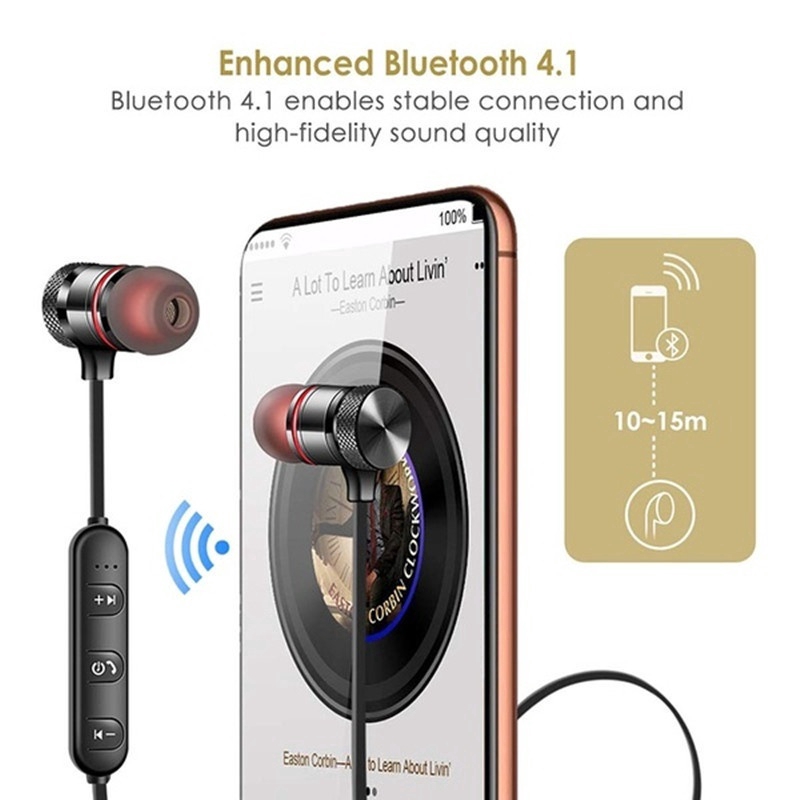 Tai nghe Bluetooth không dây thể thao 2019