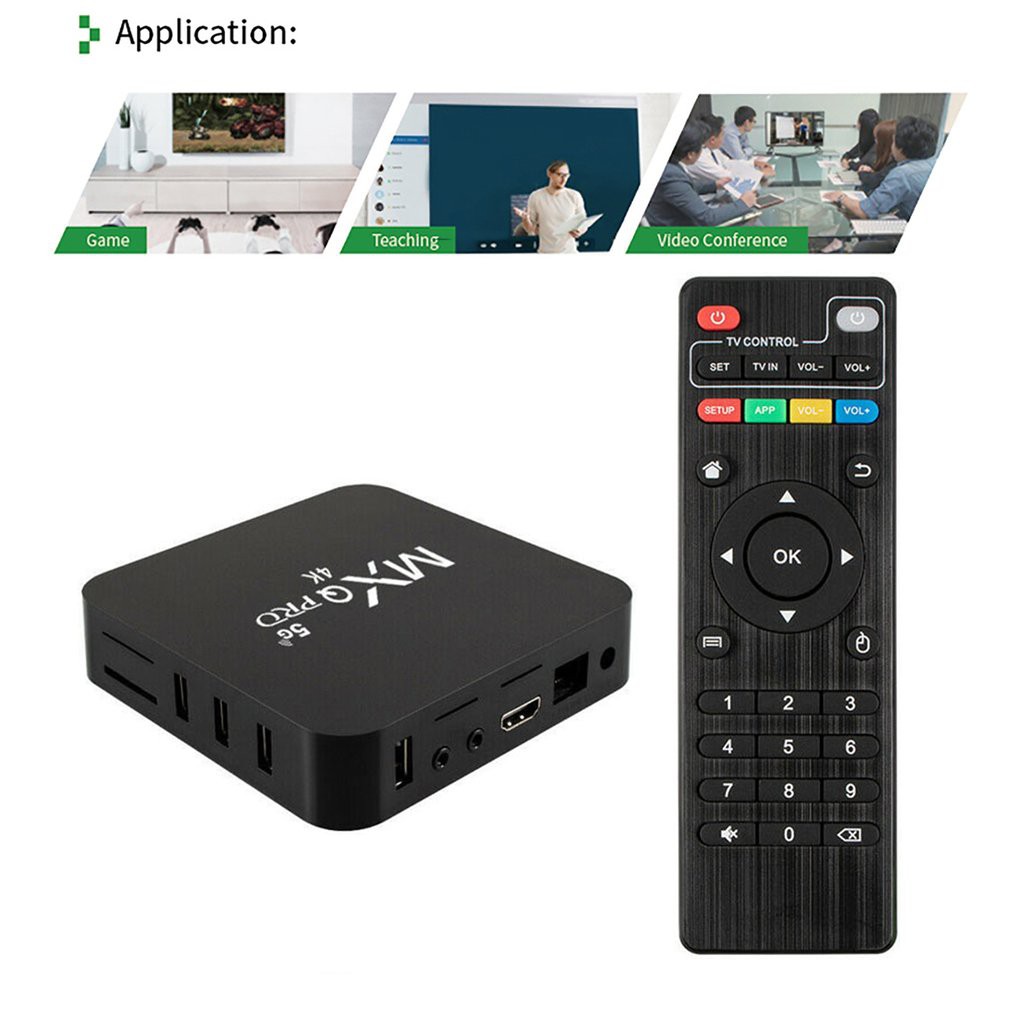 MXQ PRO 5G 4K HD Smart TV Box / 4G + 64G / Hộp giải mã mạng Hộp giải mã tại nhà Hộp điều khiển từ xa phương tiện thông minh