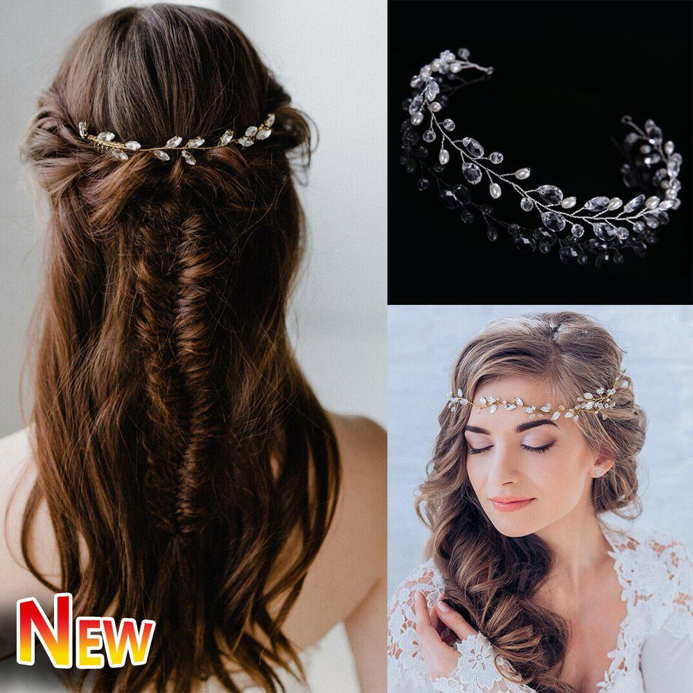 Đầm Cô Dâu Dáng Xòe Sang Trọng Quý Phái|Băng Đô Trang Trí Tóc Diamante