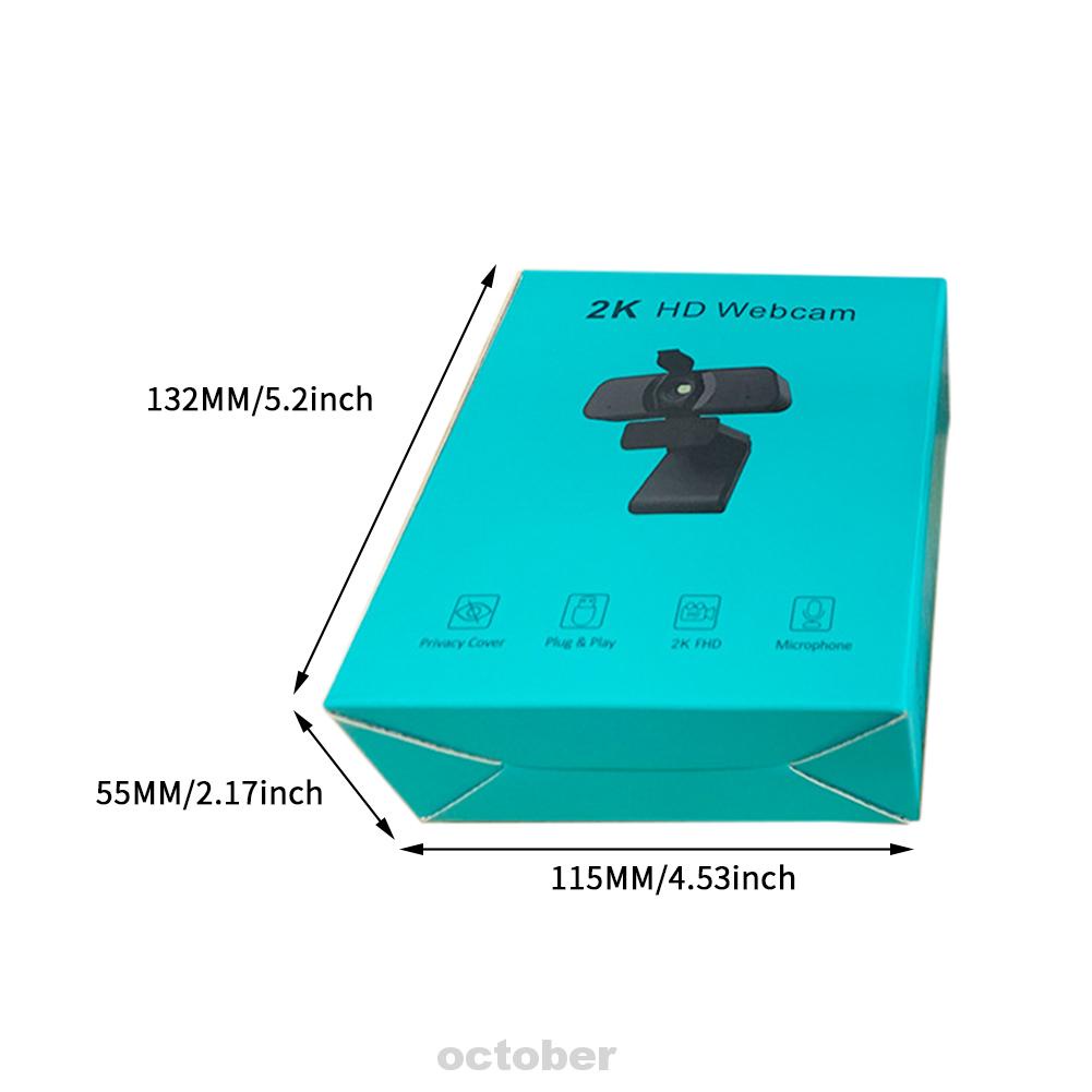 Webcam giảm tiếng ồn tích hợp mic 2K HD USB | BigBuy360 - bigbuy360.vn
