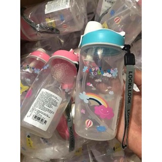 Bình nước Lock&Lock trẻ em có ống hút 350ml