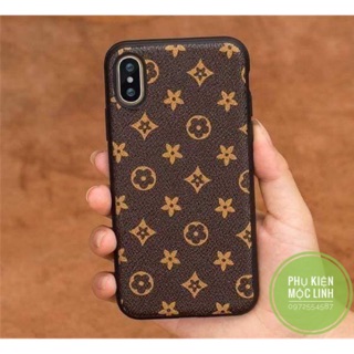 Ốp lv hoạ tiết to nền nâu sang chảnh iphone xs max x xs 6splus 6plus