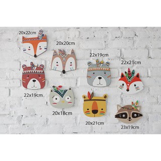[Tặng keo 3M] Set Đầu Thú 8 chiếc họa tiết BOHEMIAN decor nội thất gia đinh, căn hộ phòng làm việc độc đáo