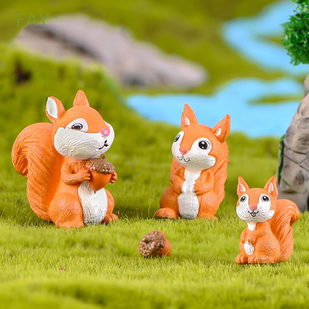 Tượng Sóc Mini Trang Trí Tiểu Cảnh