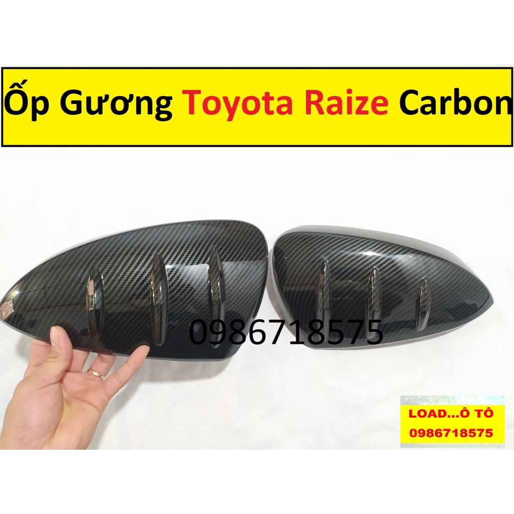 Bộ Ốp Gương Chiếu Hậu Toyota Raize 2022 Mẫu Carbon Cao Cấp Nhất Thị Trường