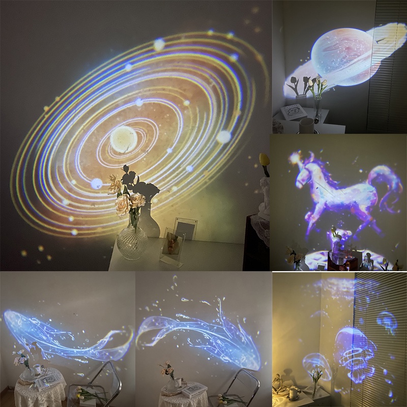 Đèn Chiếu Tạo Không Khí Lãng Mạn Trang Trí Phòng Ngủ