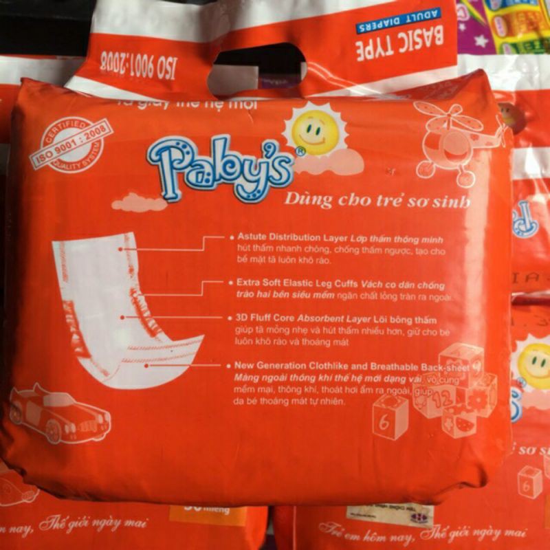 Tã dán cho trẻ sơ sinh Thạch Thảo Papy’s Mềm Nhẹ Siêu Thấm Khô Thoáng - Freesize 30 Miếng
