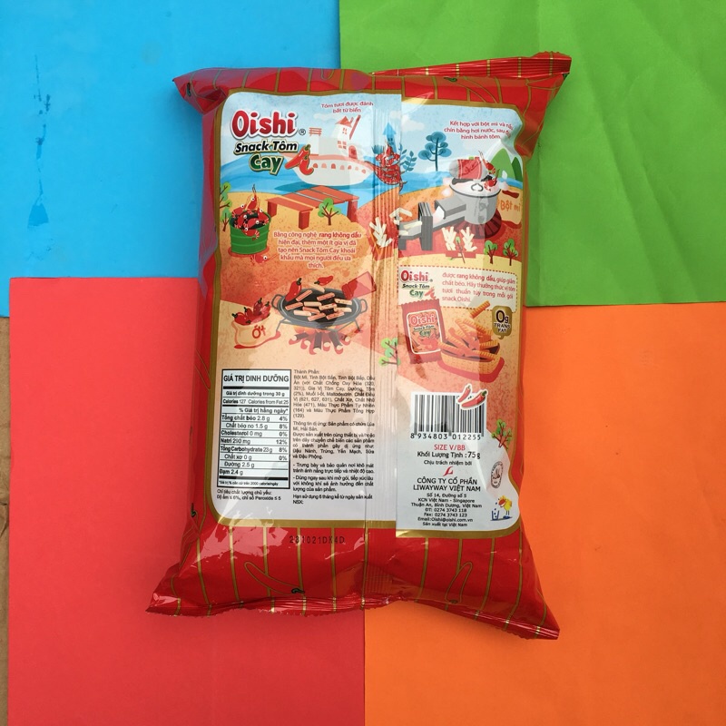 Bim bim Snack Tôm Cay 75g Siêu to khổng lồ