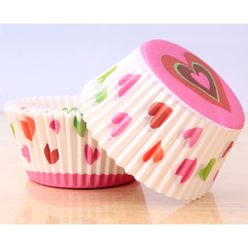 Set 100 cốc làm bánh cupcake dễ thương