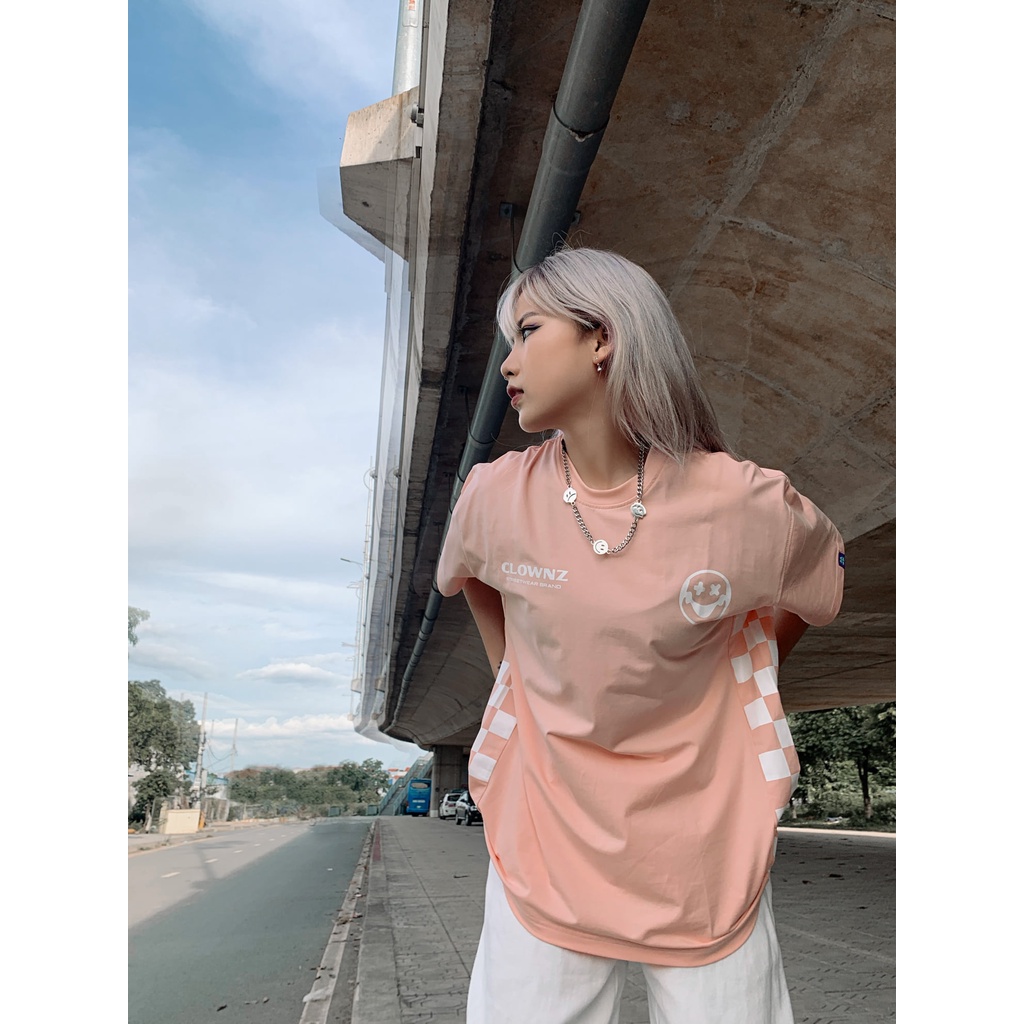 [FULLTAG CHÍNH HÃNG] Áo thun tay lỡ unisex ClownZ Signature Checkerboard T-shirt kẻ sọc, form rộng, chất cotton | BigBuy360 - bigbuy360.vn