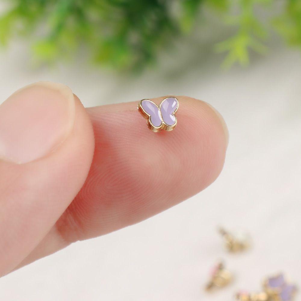 LUOL Set 20 Nút Mini Hình Bướm Dễ Thương Trang Trí Quần Áo Búp Bê