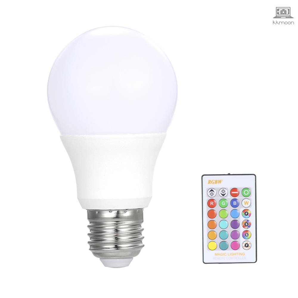 Đèn Led tiết kiệm năng lượng E27 3W/5W/10W/15W RGB có điều khiển từ xa IR tiện dụng dùng trang trí