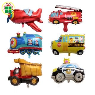 1 Bong Bóng Nhôm Hình Xe Hơi Hoạt Hình Trang Trí Tiệc Sinh Nhật Bé Trai